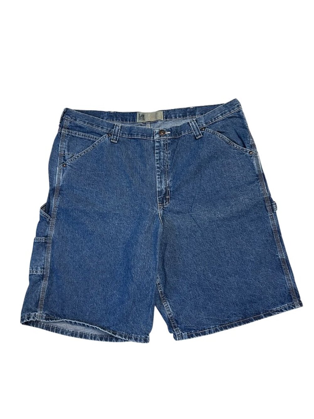 Lee Dungarees Men's Size 44 Carpenter Denim Jean Shorts Blue 11.5" Inseam NWT